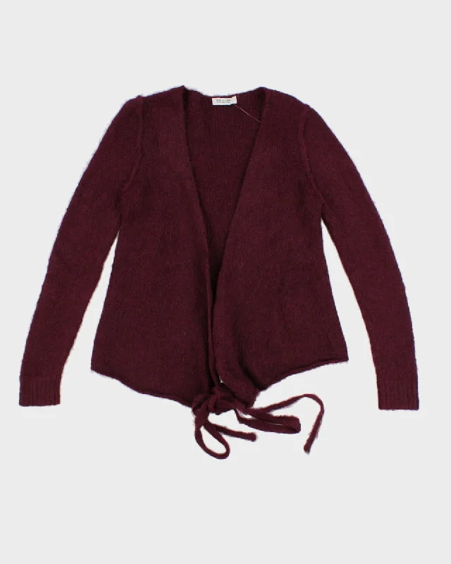 A Detacher Purple Wool Wrap Cardigan - S Best-value pajama sets