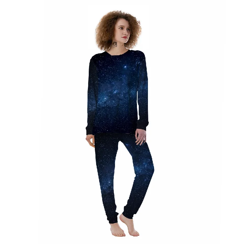 Universe Milky Way Print Women's Pajamas Cozy pajama sets