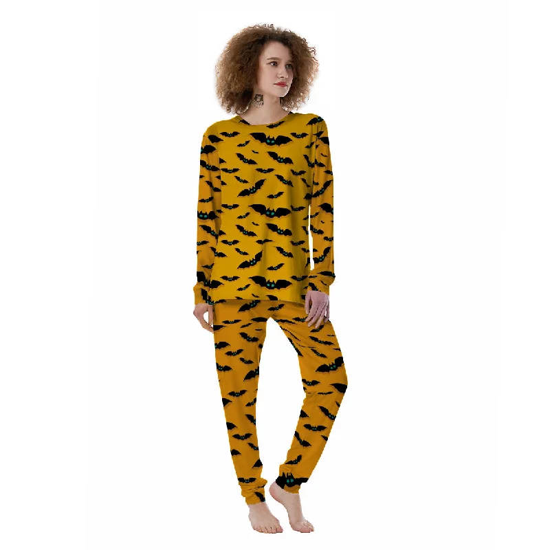 Vampire Bat Halloween Print Pattern Women's Pajamas Men's pajama sets
