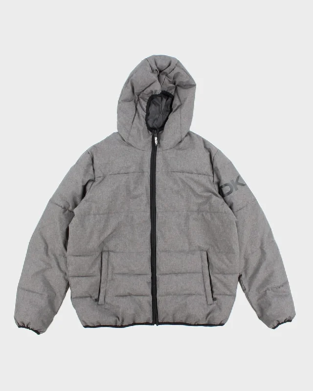 Womens Grey DKNY Puffer Coat - L Cotton pajama sets