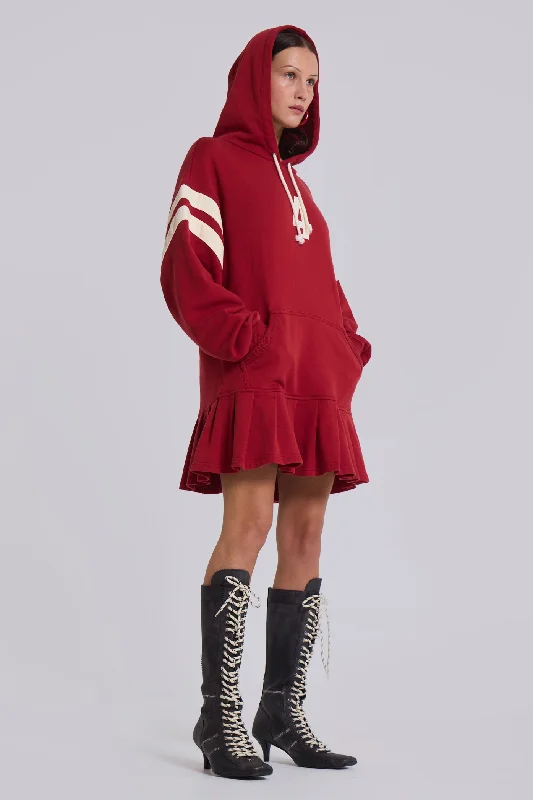 4 or Nothing Sweater Dress in Red Lace mini dresses