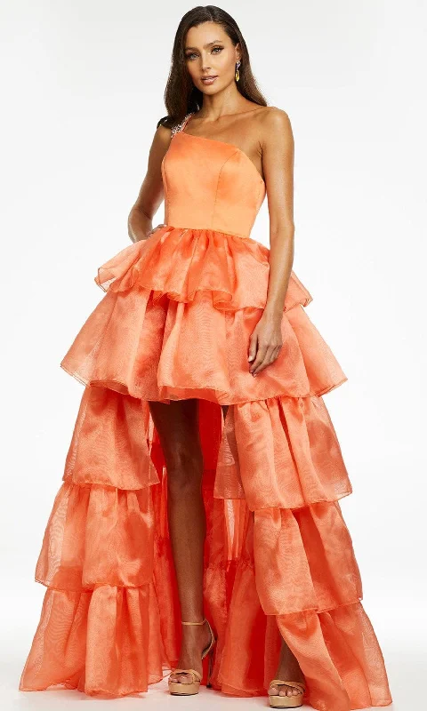 Ashley Lauren - 11159 Jeweled Strap Tiered Gown Sequin party dresses