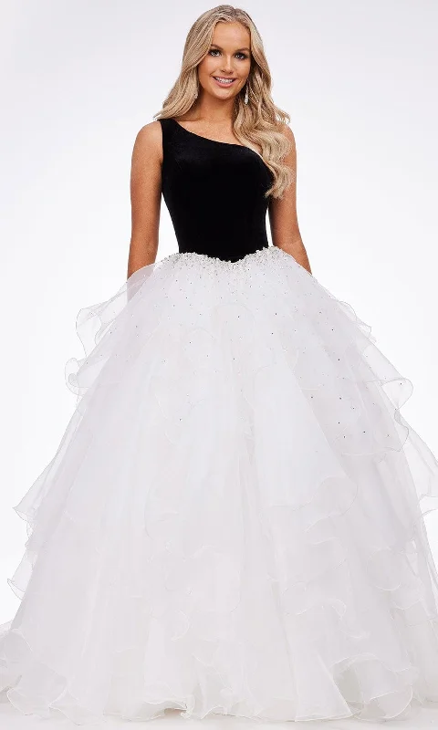 Ashley Lauren - 11165 Jeweled Organza Ballgown Vintage party dresses