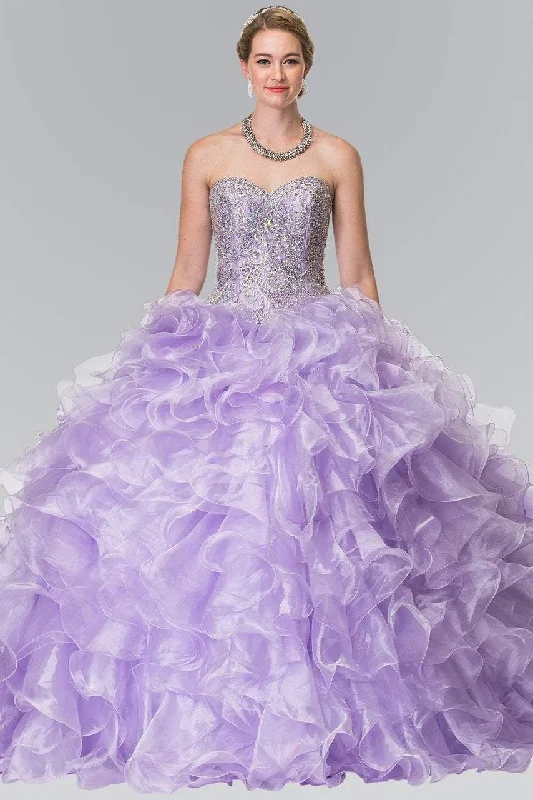 Elizabeth K - GL2209 Ruffled Sweetheart Ballgown Silk party dresses