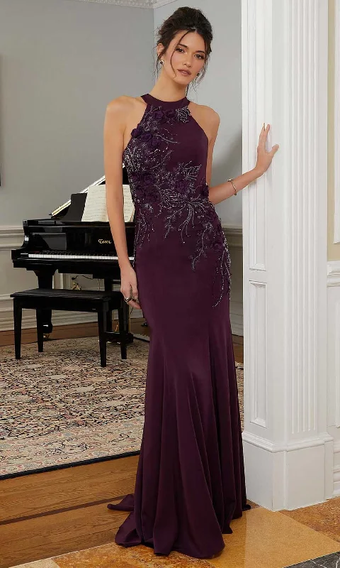 MGNY By Mori Lee 72828SC- Sleeveless Halter Evening Gown Shein party dresses