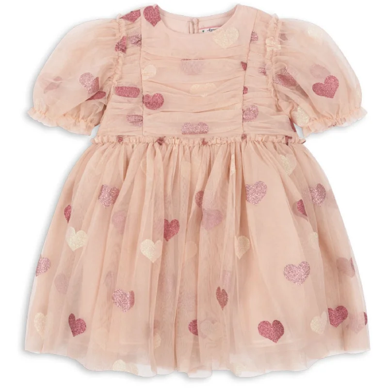 Konges Sløjd Heart Rose Glitter Tullie Dress Bodycon unclassified dresses
