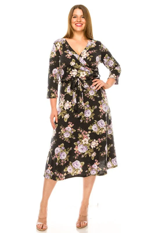 PL Faux Wrap Dress Earthy tone unclassified dresses