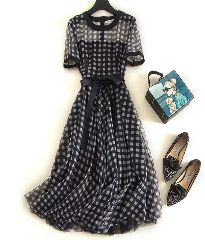 Retro black dress summer dress  1293 Trendy unclassified dresses