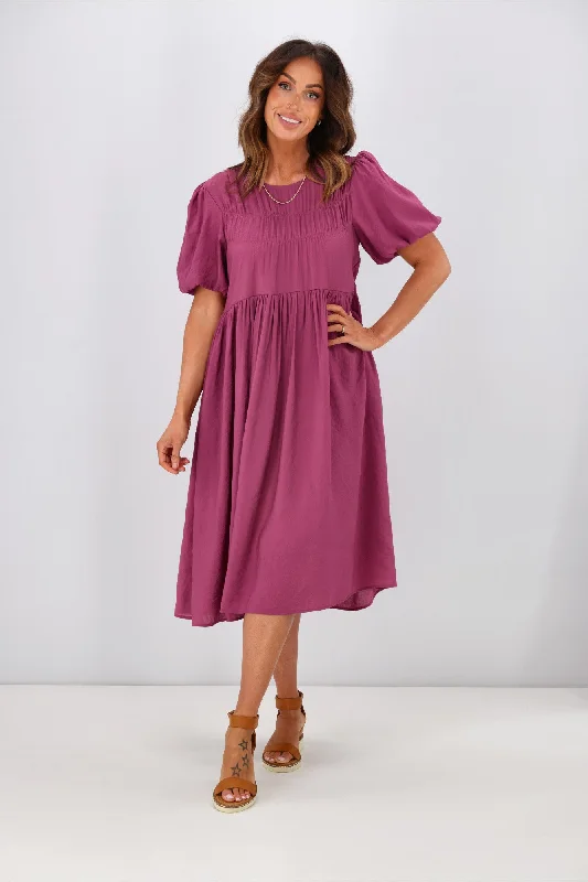 Shine On Label Delta Elasticated Panel Dress Pink Halter unclassified dresses