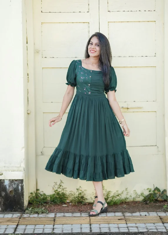 Forest Flora Polka dot unclassified dresses