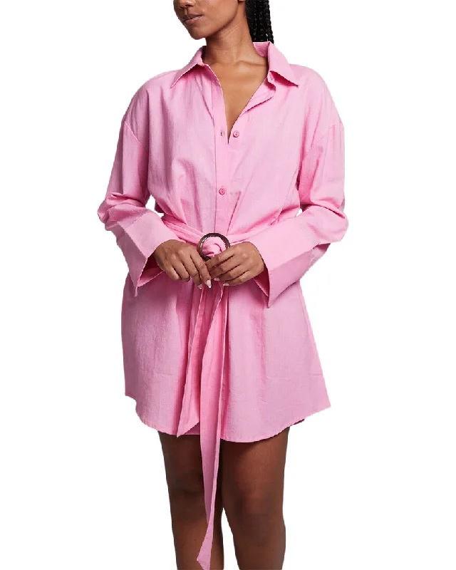 Chaser Pacific Coast Shirtdress Plaid Shirt Dress