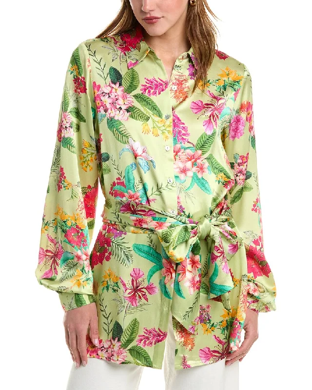 Rococo Sand Silk Shirtdress Shirt Dress Look