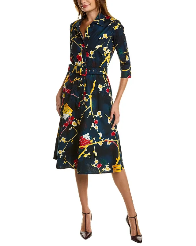 Samantha Sung Abel Shirtdress Button Detail Shirt